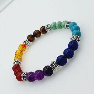 Chakra Healing Bead Bracelet, AZFA1089